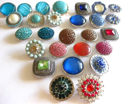 Snap Charm Lot (27) Multi Colored - image 1