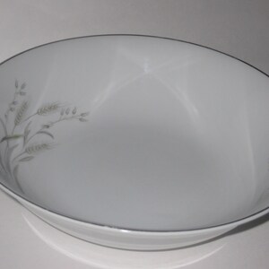 Saxony Nasco Vegetable Serving Bowl 9&quot; Vintage Wheat Pattern Fine China Japan