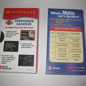 Mathematics VHS Videos Teacher's Edition Lot 2 Vintage Real-life Math ...
