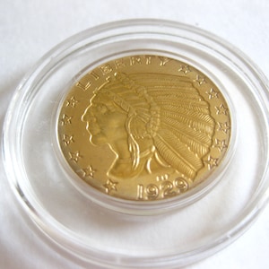 Indian Head Gold Eagle Coin Copy Replica 1929 Five Dollars