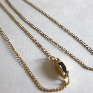 Gold Necklace Chain Delicate 18" 1/20 12KT GP Vintage