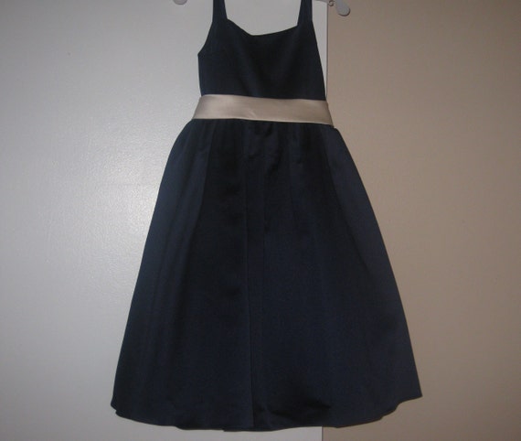 Flower Girl Dress Navy Blue David's Bridal Size 8 Vintage - Etsy