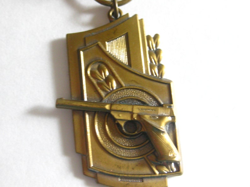National Rifle Association 1958 NRA Medal Expert Team Vintage Free Shipping