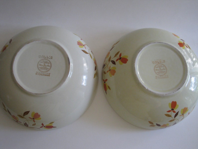 Hall's Jewel Tea Autumn Leaf Bowl Lot 2 Large Fruit Etsy