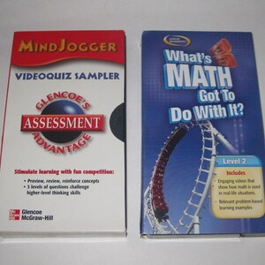 Mathematics VHS Videos Teacher's Edition Lot 2 Vintage Real-life Math ...
