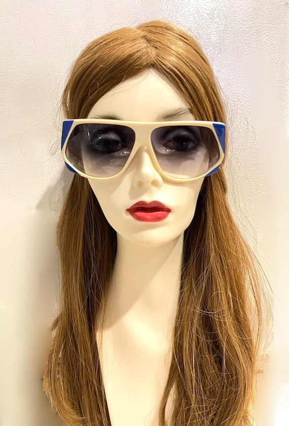 Original Vintage 1970's Yves Saint Laurent YSL169 White/blue