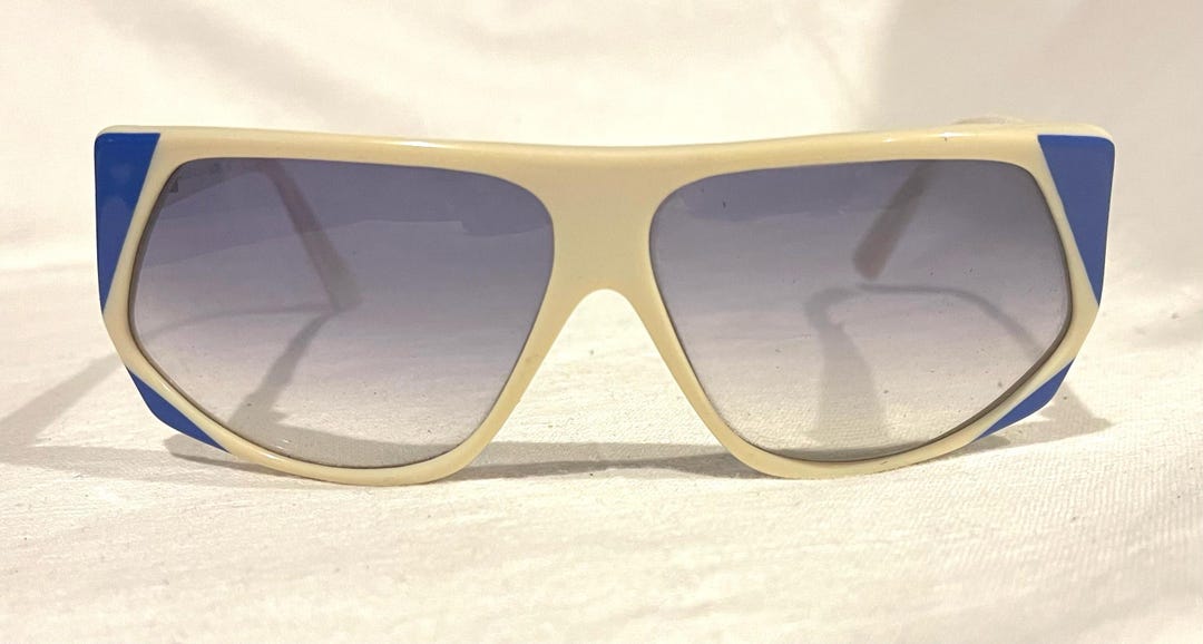 Original Vintage 1970's Yves Saint Laurent YSL169 White/blue