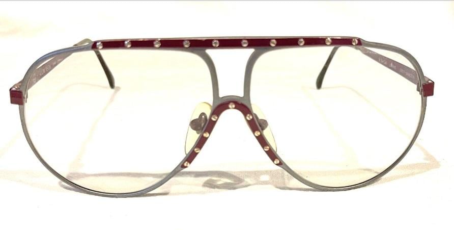 VTG BerDel Lemans Maroon Alum Tech Oversized Aviator Sunglasses Studded Italy Berdel Sunglasses - Etsy main image 3