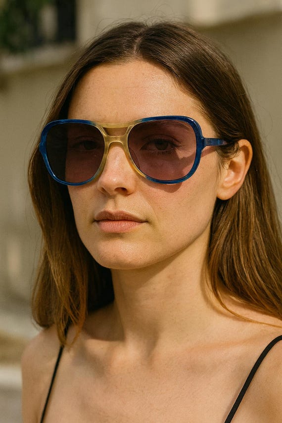Original Vintage Sunglasses - Anne Klein Riviera Mod 50 Made 