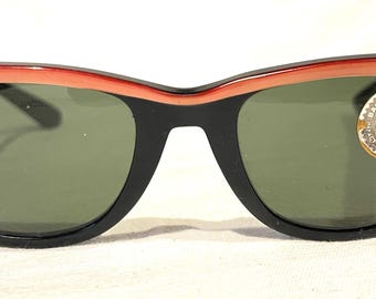 Ray-Ban B&L 80s WAYFARER USA製 5022 Vintage B&l Ray-Ban USA Shiny Black G15 Wayfarer 5022 L2008
