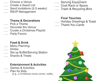 Christmas Party Checklist | Download Only