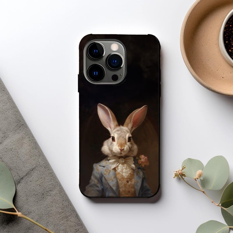 Rabbit Phone Case - Etsy