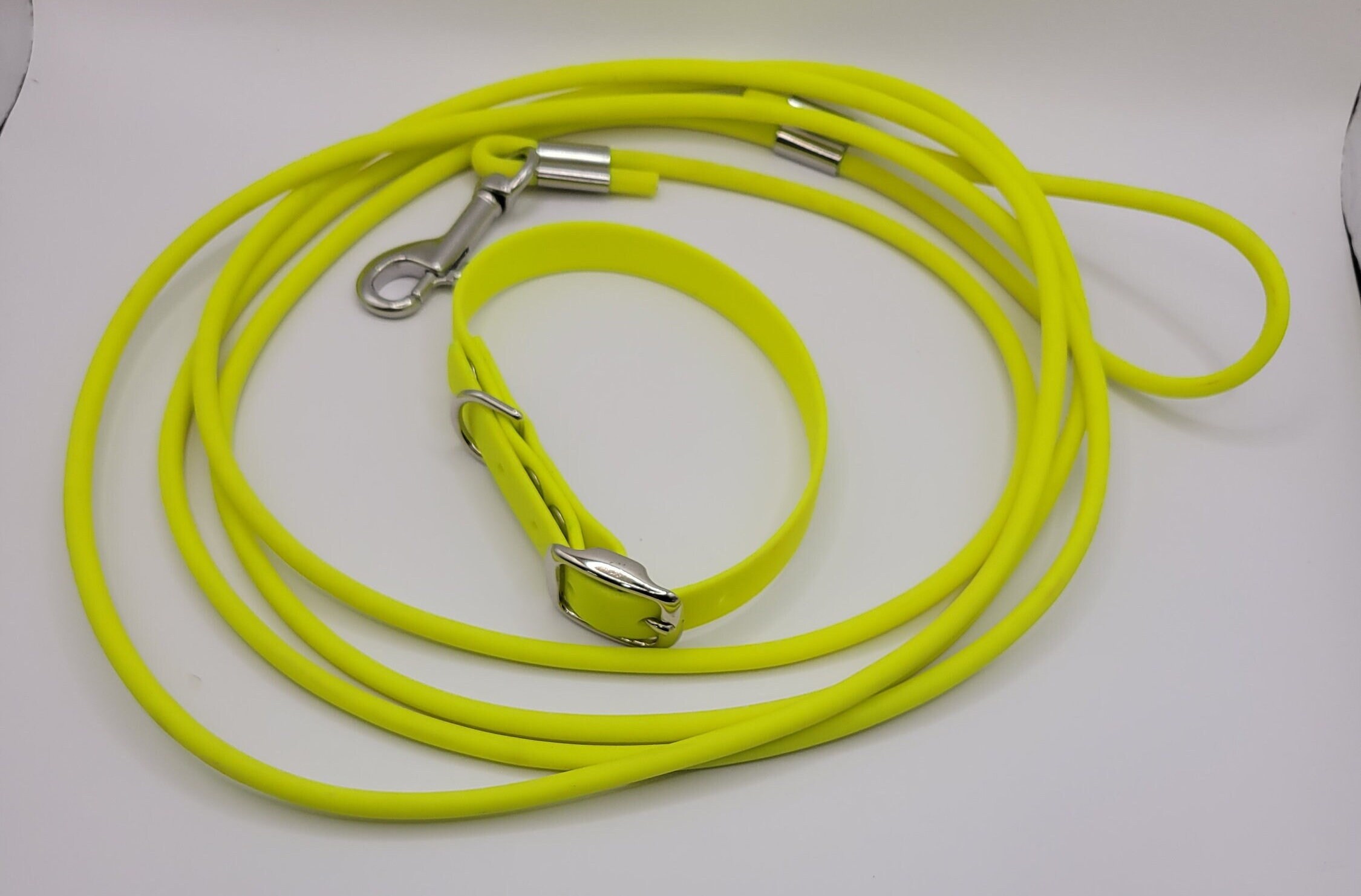 ROUND Beta Biothane® Coated Rope Check Cords and Leashes. No Handle ...