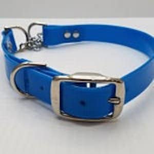 Adjustable Modified Martingale Collar, Leather or Biothane