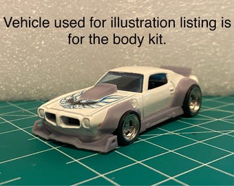 1/64 body kit für Hotcycles 1973 Leonardo Firebird DieCast Sonderanfertigung Version B