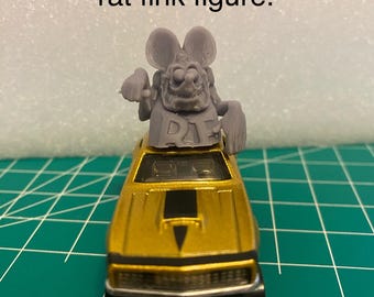 Rat Fink figure for 1/64 scale Diecast custom build hot wheel etc