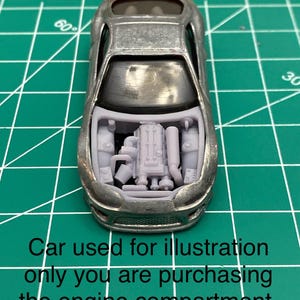 1:64 engine compartment for Hotwheels toyota Supra Mk4 Diecast custom builds resin