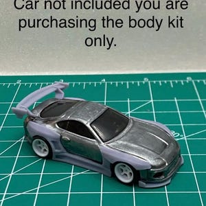 Body kit for hot wheels Toyota Supra mk4 1/64 scale Diecast custom resin builds plug and play no cutting required