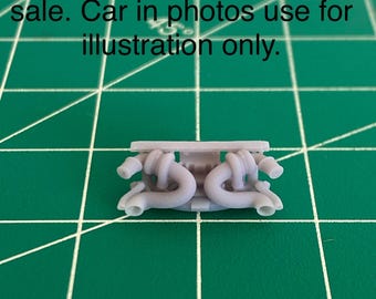 1/64 Scale rear turbo exhaust kit for Diecast hotwheels custom builds