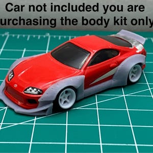 Body kit for hot wheels Toyota Supra mk4 1/64 scale Diecast custom resin builds plug and play no cutting required