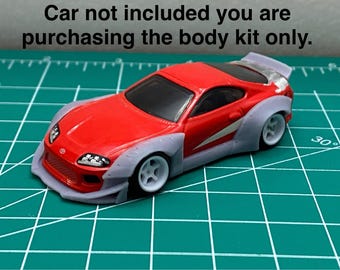Body kit for hot wheels Toyota Supra mk4 1/64 scale Diecast custom resin builds plug and play no cutting required