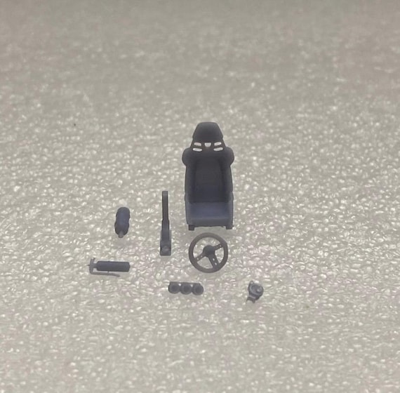 1/64 scale interior parts kit for Diecast hotwheels custom build