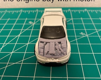 1:64 Motorraum für HotWhee 2017tuningtuning nissan Skyline r33 mit Twinturbo Motor