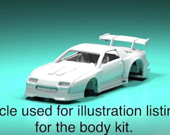 1/64 Scale Body Kit For Hotwheel 1985 Camaro Iroc-z Custom Diecast Plug And Play