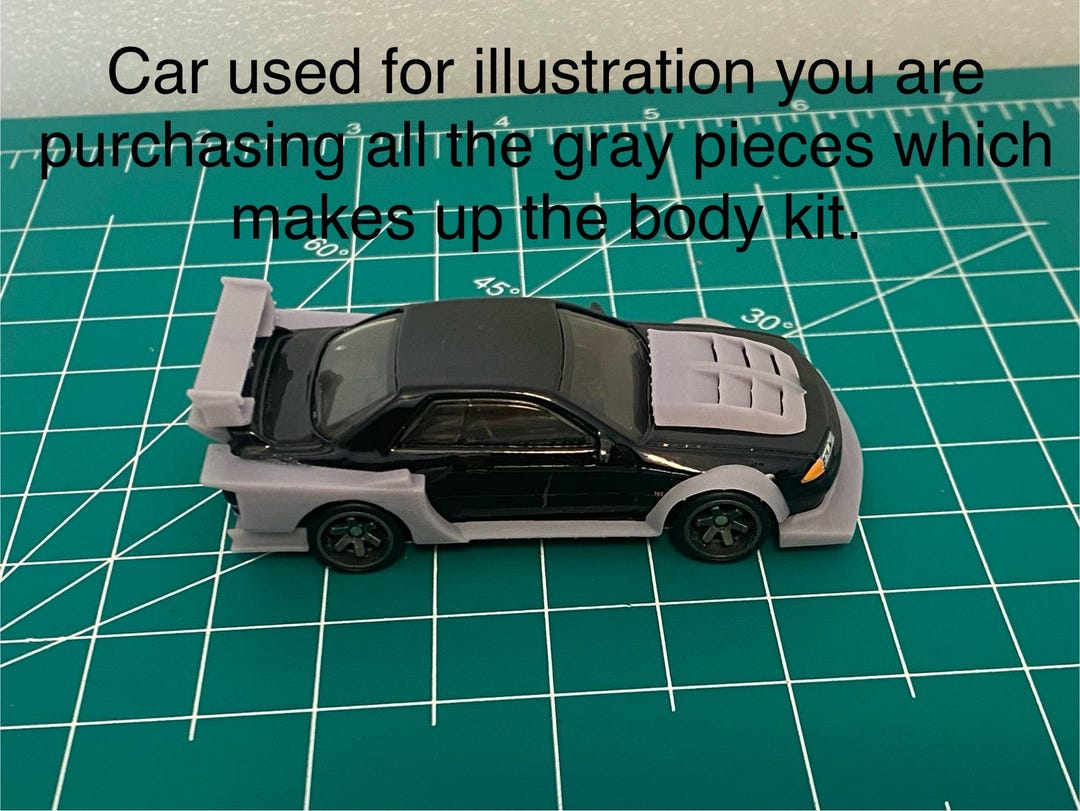 1/64 Scale LBWK Super Silhouette Body Kit for Hotwheels Nissan Skyline ...