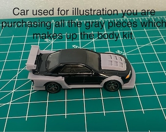 1/64 LBWK Super Silhouette Body Kit Für HotWhee nissan Skyline R32 Build