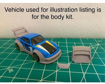 Schaal 1:64 voor de Porsche Carrera Hot Wheel Diecast uit 1996, plug-and-play op maat gemaakt