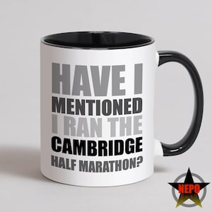 Labradorit-Becher, Well Done-Lauf-Marathon-Karte, bestes Läufer-Geschenk - habe ich schon erwähnt, dass ich den England-Halbmaraton gelaufen bin?