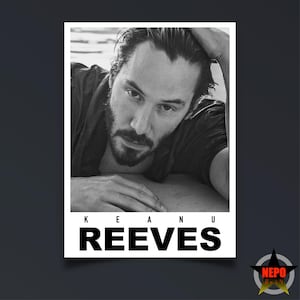 Keanu Reeves Print, Art Poster, Wall Art, Retro Home Decor Gift - UNFRAMED