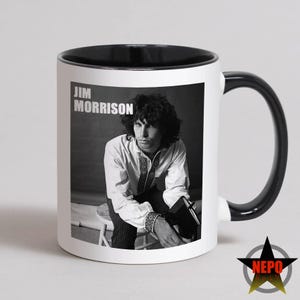 Tazza Jim Morrison, la migliore tazza da caffè Jim Morrison, biglietto di compleanno Jim Morrison, il miglior set regalo per fan Jim Morrison