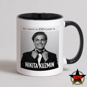 Nikita Kuzmin-mok, strikt Nikita-verjaardagskaart, beste Nikita Kuzmin-cadeauset - alles wat ik vandaag wil doen is... Nikita Kuzmin