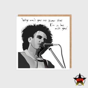 The Cure Anniversary Card, il miglior regalo per la cura, l'arte originale della cura, per il fidanzato, per la fidanzata, per la moglie, per il marito - Biglietto d'amore