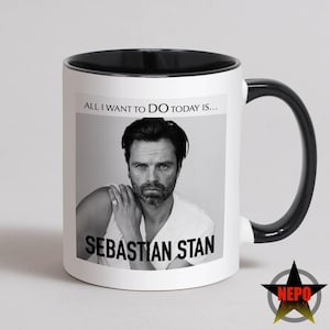 Sebastian Stan Mug, Sebastian Stan Birthday Card, Sebastian Stan Gift Set - All I Want To Do Today Is...Sebastian Stan