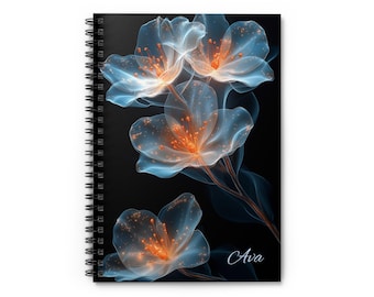 Floral Spiral Notebook: Elegant Journal for Writing & School