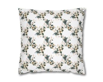 Botanical Floral Print Pillowcase: Vintage Style Home Decor