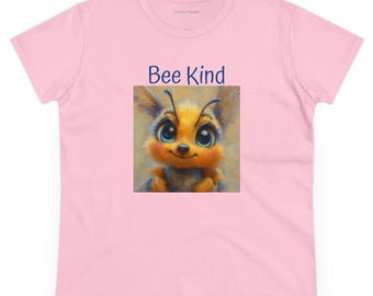 Bee Kind Sweet Honeybee T-Shirt, Women&#39;s Graphic Tee, Nature Lover Gift, Beekeeper Shirt, Positive Vibes Tee, Summer