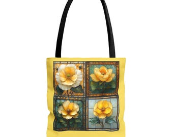 Yellow Rose Quartet Tote