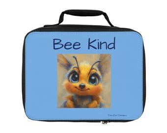 Bee Kind Lunch Bag: Insulated Honeybee Theme Tote