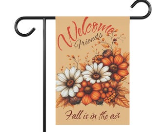 Fall Welcome Garden Banner: Pumpkin Spice Autumn Decor