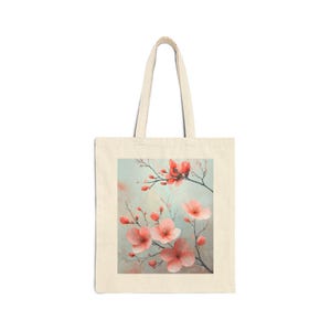 Baumwoll-Canvas-Einkaufstasche mit Blumenmuster, umweltfreundliche Einkaufstasche, wiederverwendbare Einkaufstasche, Strandtasche, Geschenk für sie, Frühlings- und Sommerzubehör