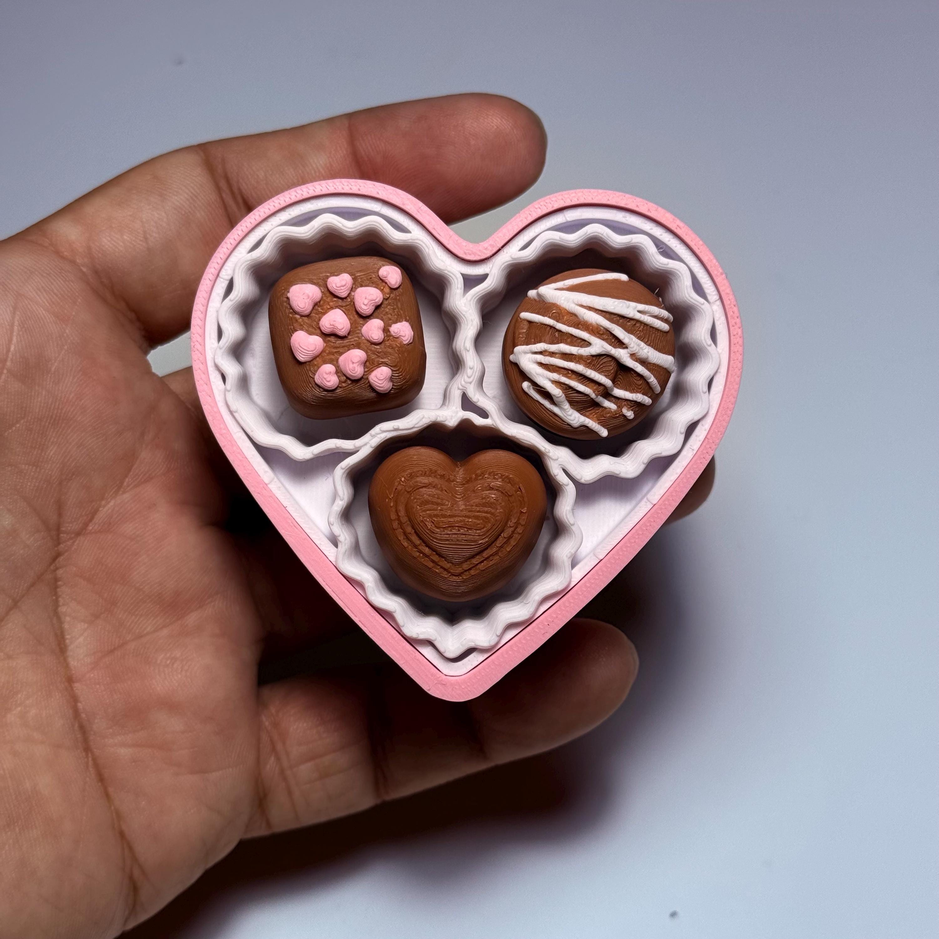 Heart Shaped Chocolate Box Fidget Clicker | Gift for Kids