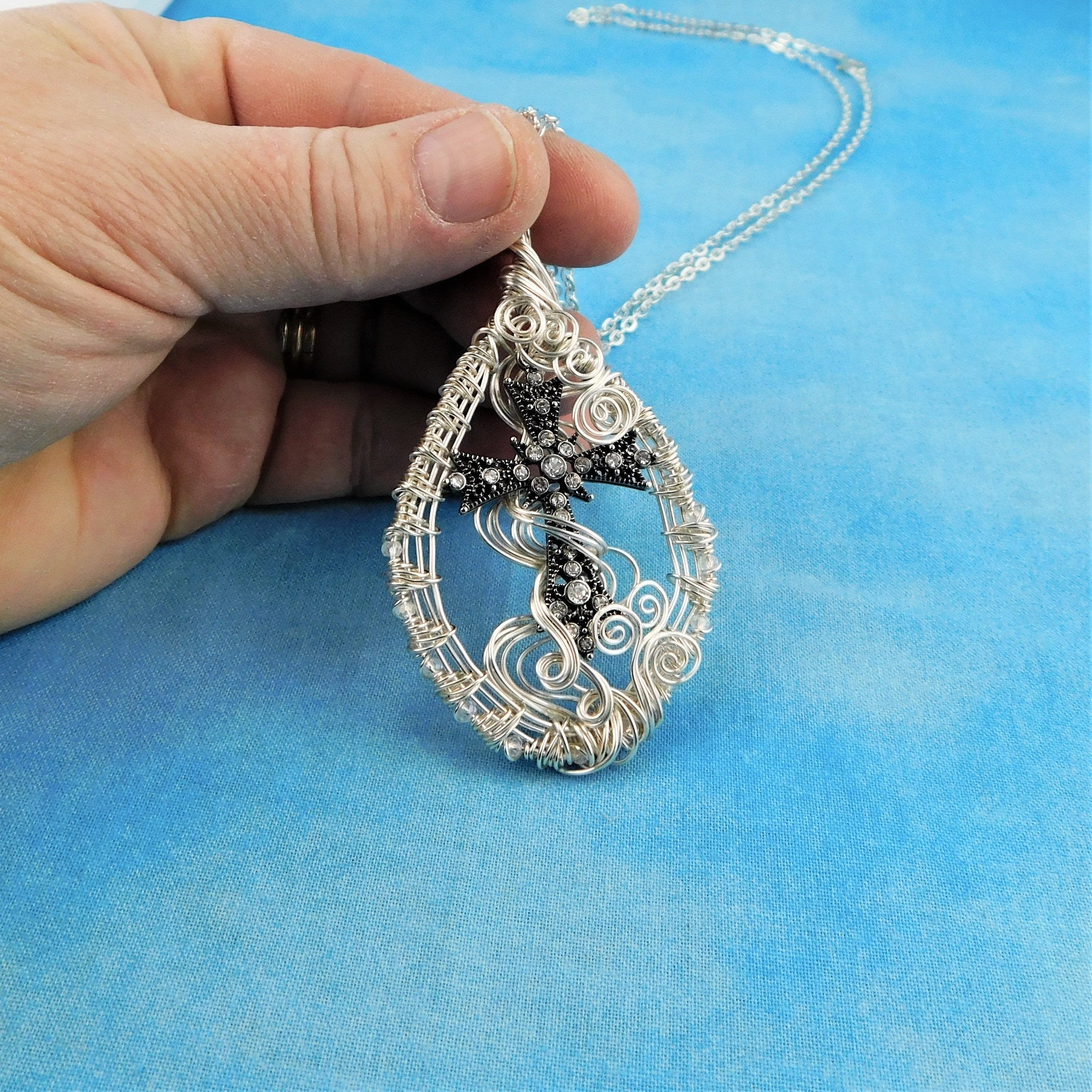 Christian Cross Pendant, Inspirational Womens Gift Necklace, Religious