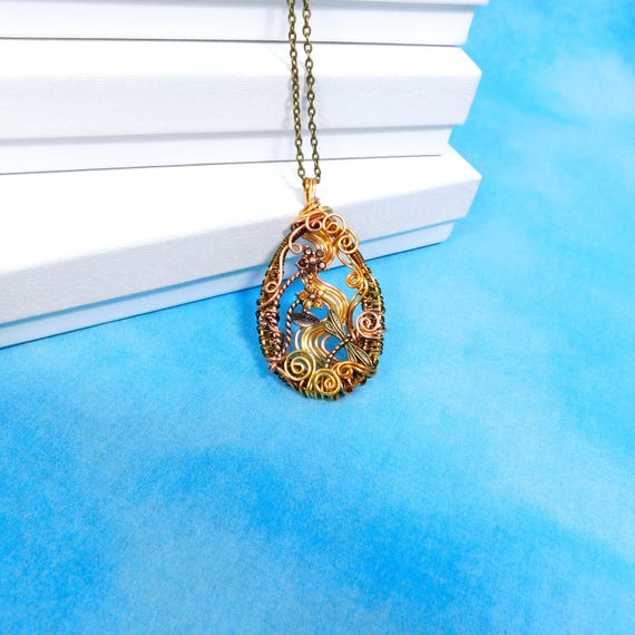 Artistic Wire Wrapped Dragonfly Necklace Memorial Pendant, Artisan Crafted Bereavement Present, Wearable Art Jewelry for Sympathy Gift