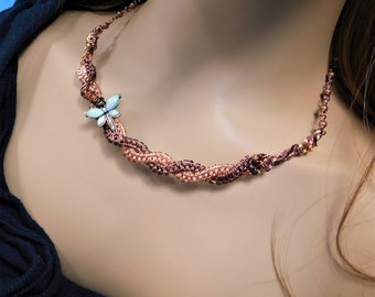 Einzigartige Libelle Halskette, Draht Gewickelt Statement Schmuck, Geschenk für Muttertag oder Geburtstag, Geschenk für Frau