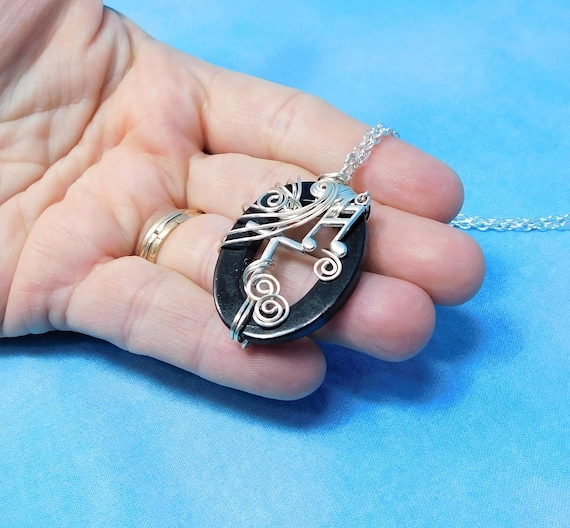 Music Note Necklace Cross Pendant Musical Theme Religious Musician Jewelry for Church Pianist, Gift for Worship Team Member or Leader