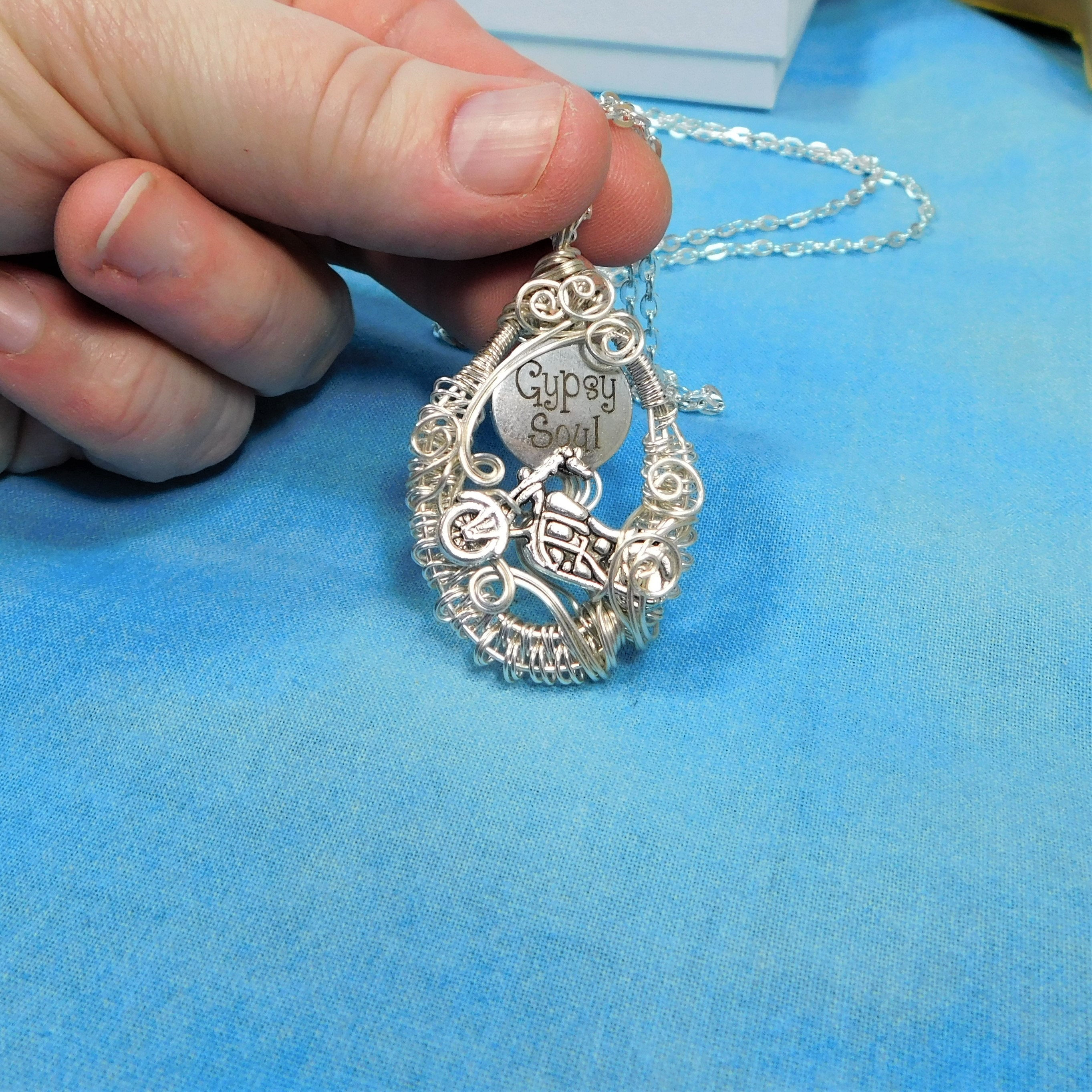 Biker Chick Motorcycle Necklace Gifts for Women who Ride Motorcycles